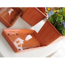 Piring untuk pot bunga luar ruangan Agro - 65 cm - Terracotta - 