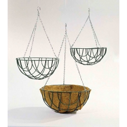 Hanging flower basket with coconut-fibre mat - 25 cm