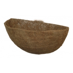 Wall-mounted hanging flower basket with coconut-fibre mat - 35 cm