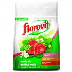 Fertilizante para fresas y fresas silvestres - cosechas abundantes, fruta grande y deliciosa - Florovit® - 1 kg - 