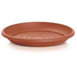"Terra" dış mekan saksı ø 25 cm fincan tabağı ile - pişmiş toprak renkli - 