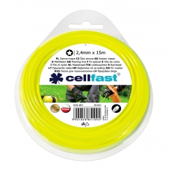 Mowing line for grass trimmers - 2.4 mm, 15 m - star-shaped - CELLFAST