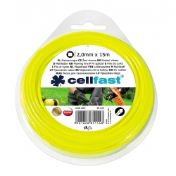 Mowing line for grass trimmers - 2.0 mm, 15 m - square - CELLFAST
