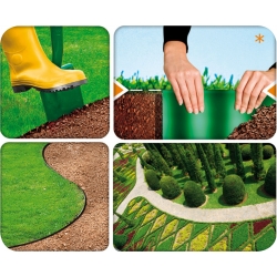 Yeşil çim kenarı - 10 cm x 9 m - CELLFAST - 