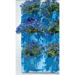 Hanging Garden - 9-chamber flower pocket - blue