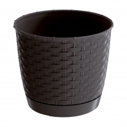 Round flower pot with saucer - Ratolla - 14,5 cm - Umbra