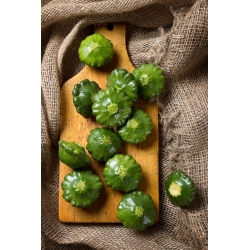 Calabaza pattypan verde "Gagat" - 30 semillas - Cucurbita pepo
