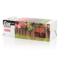 Garden fence - Garden Line - 10 m - Brown