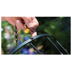 Chain for hanging plant baskets 35 cm - black painted