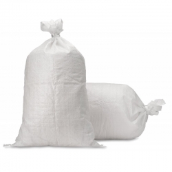 Baltas polipropileno maišas - 50 x 80 - 25 kg - 50 g / m2 - 