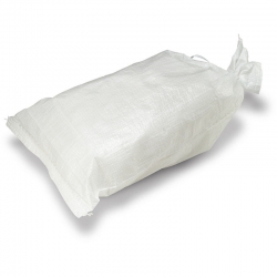 Baltas polipropileno maišas - 50 x 80 - 25 kg - 50 g / m2 - 