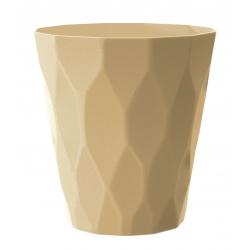 Round flower pot - Rocka - 17 cm - Milk Coffee