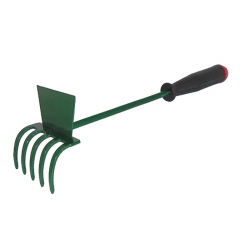 Universal garden rake with a handle - 30 cm