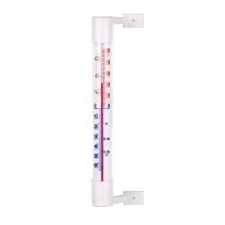 White 19-cm outdoor thermometer