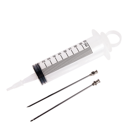 Meat injector - syringe with 2 needles