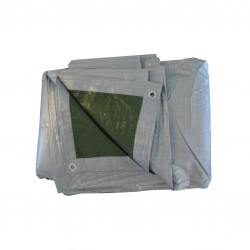 Tenda - 3 x 5 m - srebrno-zelene boje - 