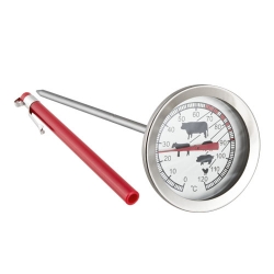 Termómetro de cocina para asar, fumar, cocinar - rango de temperatura 0-120 ° C - 140 mm - 