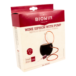 Wine siphon with pump