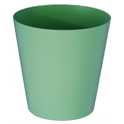 Cache-pot rond "Vulcano" - 19 cm - vert menthe - 