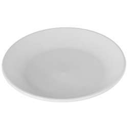 "Kolor" saksı tabağı - 11 cm - beyaz - 