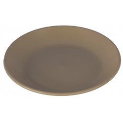 "Kolor" saksı tabağı - 11 cm - bej (cafe latte) - 