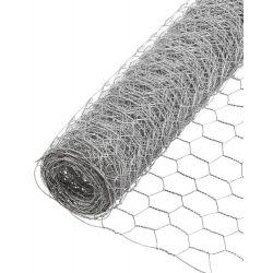 Metallinen kuusikulmainen verkko - silmäkoko 30 x 30 mm - 1 x 10 m - 