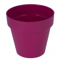 "Ibiza" round hanging plant pot casing - 20 cm - blueberry-purple