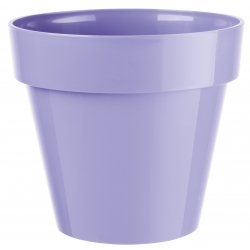"Ibiza" round hanging plant pot casing - 20 cm - light lavender-blue
