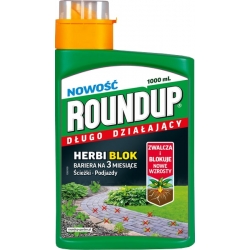 Roundup Herbi Block - langtidsvirkende fortov og rengøringsmiddel til indkørsel - 1000 ml - 