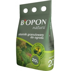 Gunoi de grajd granulat pentru grădini - BIOPON® - 5 litri - 