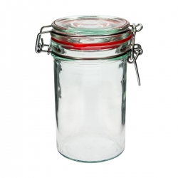 Glass jar with clamp lid - Slim - 500 ml