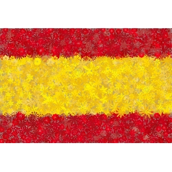 Bandeira Espanhola - sementes de 3 espécies de plantas com flores - 