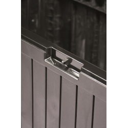 Škrinja za vrt, balkon ili terasu - „Boxe Board“ - 290 litara - antracit siva - 