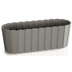 Caja "Boardee Case" - 38,3 cm - gris piedra - 