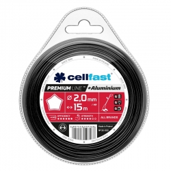 The PREMIUM star-shaped mowing line 2.0 mm x 15 m - CELLFAST