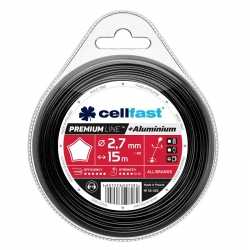 The PREMIUM star-shaped mowing line 2.7mm x 15 m - CELLFAST