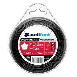 The PREMIUM star-shaped mowing line 3.0 mm x 15 m - CELLFAST