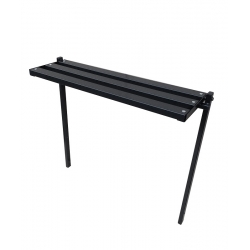 Cemetery/ graveyard seat with straight pales - laid in the ground - Width: 83 cm