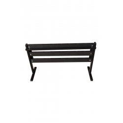 Graveyard, cemetery standalone bench with straight rails - Width: 72 cm