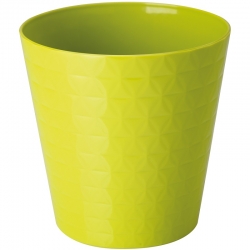 "Diament petit" round pot casing - 17 cm - pistachio-green