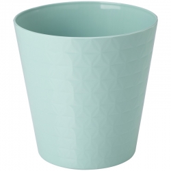 "Diament petit" round pot casing - 17 cm - dusky mint-green