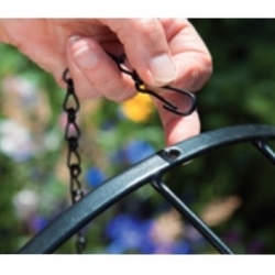 Chain for hanging plant baskets 45 cm - black painted