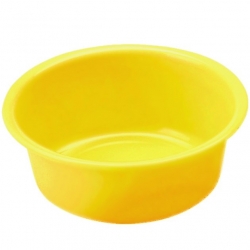 Округла посуда - ø24 цм - жута - 