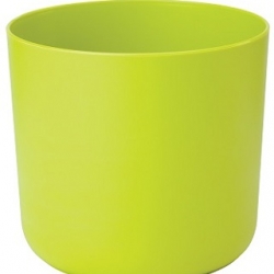 "Aruba" round pot casing - 25 cm - pistachio-green