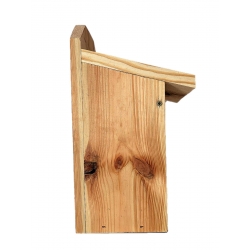 Birdhouse per tette, passeri d'albero e pigliamosche - da montare su pareti - legno grezzo - 