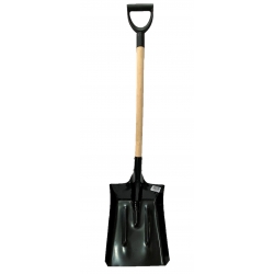 Coal shovel with a long wooden handle DY