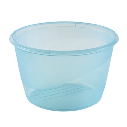 Komplet 3 okroglih posod za hrano - Mia "Polar" - 2,3 litra - ledeno modra - 
