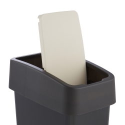 Magne dustbin with a press-to-open lid - 10 litres - graphite-grey