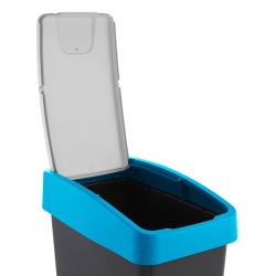 25-litre blue Magne dustbin with a press-to-open lid