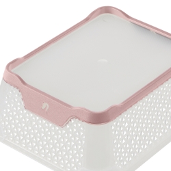 Pink pearl Jonas A6 non-slip storage basket